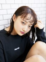 ジュール 新宿三丁目(Joule)&nbsp;大人可愛い☆小顔外ハネ切りっぱなしくびれセミディ[新宿三丁目]