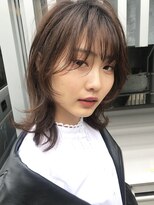 アミュレット バイ サファリ 西荻窪(AMULETTE BY SAFARI)&nbsp;ウルフレイヤー×ナチュラルブラウン×うざバング