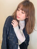 【山田】ツヤカラー無造作パーマ束感シースルーバング