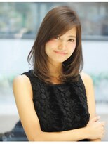【小鳥居】シルキーベージュ大人可愛いレイヤーカット