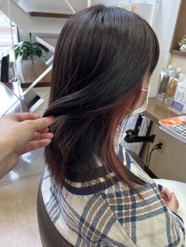 コアフィールフィス(COIFFURE fils) 《見附 今町》インナーピンク×ナチュラルブラック