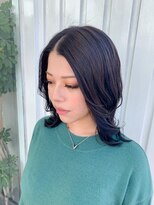 ユラギフロムユイマァル 水島店(YURAGI from YUIMARL)&nbsp;ネイビー×ブリーチ