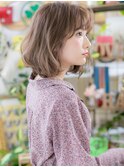 ★外国人風パールベージュハイトーンカラーボブ10代20代30代★8