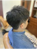 ツーブロックショート