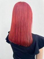 マジコ 下北沢本店(Magico) 切りっぱなしセミロング×チェリーレッド