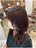 【bel.高野】グレージュカラー/シルキーベージュ/斜めバング