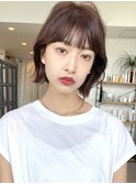 ミディアムヘア[ショート/ボブ/韓国/トリートメント/縮毛矯正