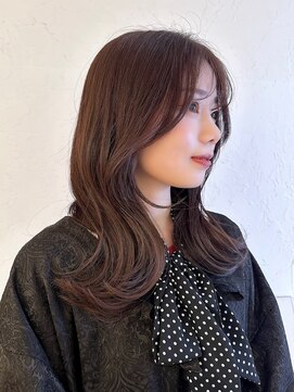 シー(cie) 2wayバング × くびれヘア × ラベンダーブラウン