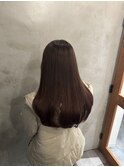 ピンクブラウン 春カラー ベージュカラー 韓国ヘア 髪質改善