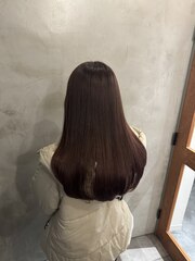 ピンクブラウン 春カラー ベージュカラー 韓国ヘア 髪質改善 