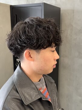 スイッチ(men's SWITCH) 【無造作・シャドウパーマ】マッシュツーブロック刈り上げ