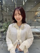 ゼスト フィーノ(ZEST fino)&nbsp;橋本姫奈】顔まわりカット×うるつやピンクカラー