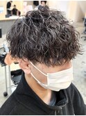 ツイストスパイラルパーマツイストパーマツーブロック刈り上げ