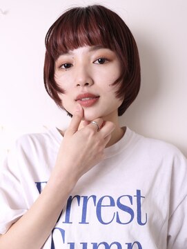 バーニー(BARNEY) 似合わせ姫カットワンカールシアーカラーショートボブ0502