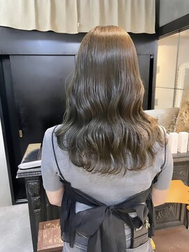 ノエル 池袋店(noel) 【noel】manami×ブリーチなしオリーブベージュ