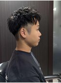 メンズカットツーブロックショート