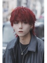 ポプルス(popls)&nbsp;マッシュウルフ/メンズウルフ/シャドウパーマ/ダブルカラー