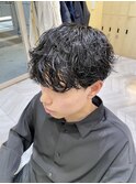 シャドウパーマフェザーパーマスペインカールメンズパーマ