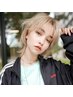 カット+ケアハイブリーチ（ケアブリーチ２回）+ケアカラー+TR［渋谷/渋谷駅］