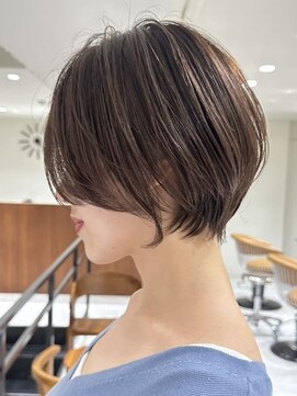 ジルブラン(JIL BLAN) ハイライトバレイヤージュダブルカラーショートカット30代40代