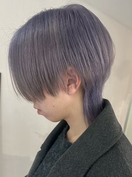 イリ 心斎橋(ili) ハイトーンカラーミルクティーベージュレイヤーカット