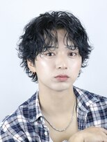 オーシャントーキョー 大阪(OCEAN TOKYO)&nbsp;シャドウパーマ波巻きパーマツーブロック無造作マッシュ