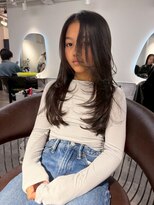 アフィナー 新宿(Afinar)&nbsp;ブリーチハイライト髪質改善ダブルカラーレイヤーカット/新宿駅