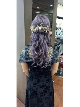 ユアーズ 四街道店(HAIR&NAIL YOURS) ブライダルハーフアップヘアアレンジ