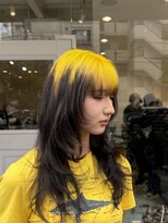 タイドヘア 茨木店(TIDE HAIR)&nbsp;イエロールーツカラー