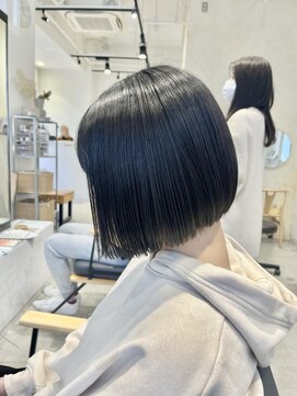 ビューバイネオリーブ 用賀店(Beau'r by neolive) 大人ガーリーダークアッシュ似合わせカットミディアムレイヤー