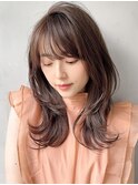 サイドバングレイヤーカット20代30代40代◎デジタルパーマ