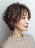 白髪ぼかし脱白髪染め似合わせカット40代50代60代