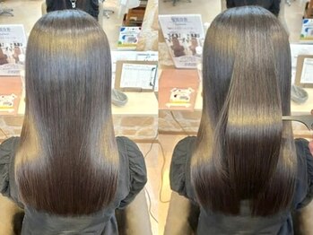 ウェーヴ アズシュガー 浜松佐藤店(wave as sugar)の写真/女性目線の提案力と丁寧なカウンセリングで、お悩みに寄り添い理想の艶感と柔らかな美髪ストレートを実現♪