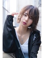 ケアリー 東浦和(Carelly) デザインカラー/レイヤーカット/ウェットヘア/オリーブベージュ