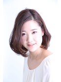 柔らかふんわりボブ