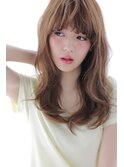 透けバング×ドライウェーブで女子力UP！！