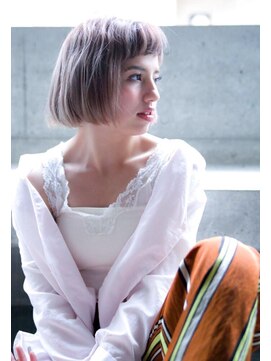 レニーバイエース(LANY by ACE) 【LANY 横浜】ワンカールボブ×プラチナベージュ