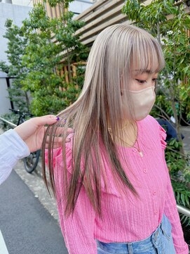 フラム 渋谷(flamme) 【flamme】ホワイトブロンド×ローライト