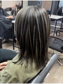ハイライト/グレージュ/切りっぱなしボブ/大船駅/大船/カット