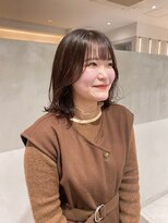 ガリカ 横浜(Gallica) 【mirei】透明感ベージュブラウン/小顔効果◎顔まわりレイヤー