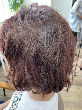 テーラヘアー 五井(TELA HAIR) ふんわりパーマミディアムスタイル