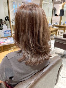 レイラバイアフロート 吉祥寺(Lila by afloat) レイヤーカット/くびれヘア/ブラウンベージュ