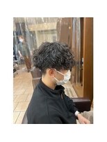 グラスバイネオリーブ 大倉山駅前店(grace by neolive)&nbsp;MEN'SHAIR/アップバング/ハイライト/束感ショート/波巻き/大倉山