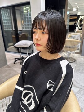 ロンドローズ 名古屋(Lond damaskRose) レイヤー イヤリングカラー くびれ チョコレート 韓国ヘア