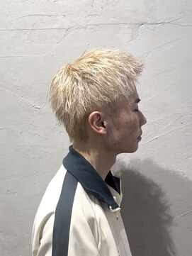 ガオプロデュースバイレボ(gao produced by revo) 【曽我尾真生】ハイトーンカラー/ブロンド/スパイキーショート