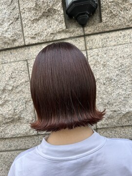 ノーム バイ アウラ(norm. by aura) 透明感カラー　艶カラー　コーラルブラウン