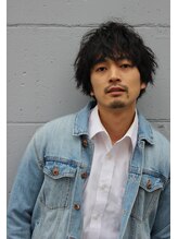 マッシュ×無造作パーマ