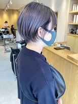 トリート 浦安店(TREAT)&nbsp;グレーパープル×ショート_TREAT浦安