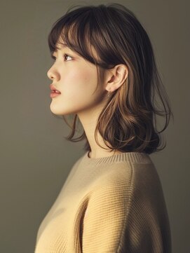 アルトリスト(Altruist Aging×HAIR&SPA) ★ダークアッシュ大人ガーリーボブ着物ミディアムレイヤーカット