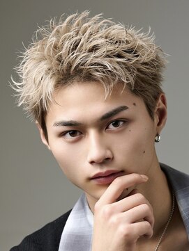 オーシャントーキョー 渋谷神南(OCEAN TOKYO) メンズカット無造作黒髪スパイキーショート刈り上げビジネス流行